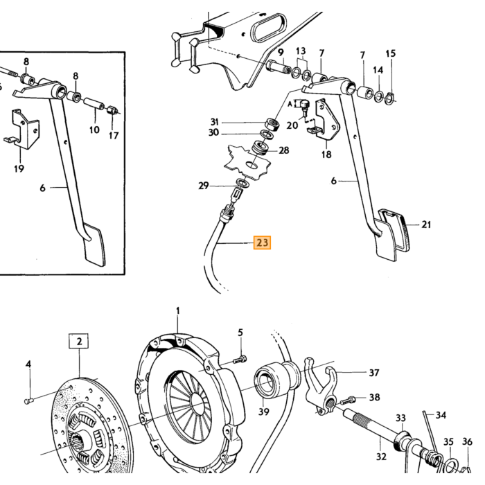 Volvo SPRING Volvo piece no 6847693
