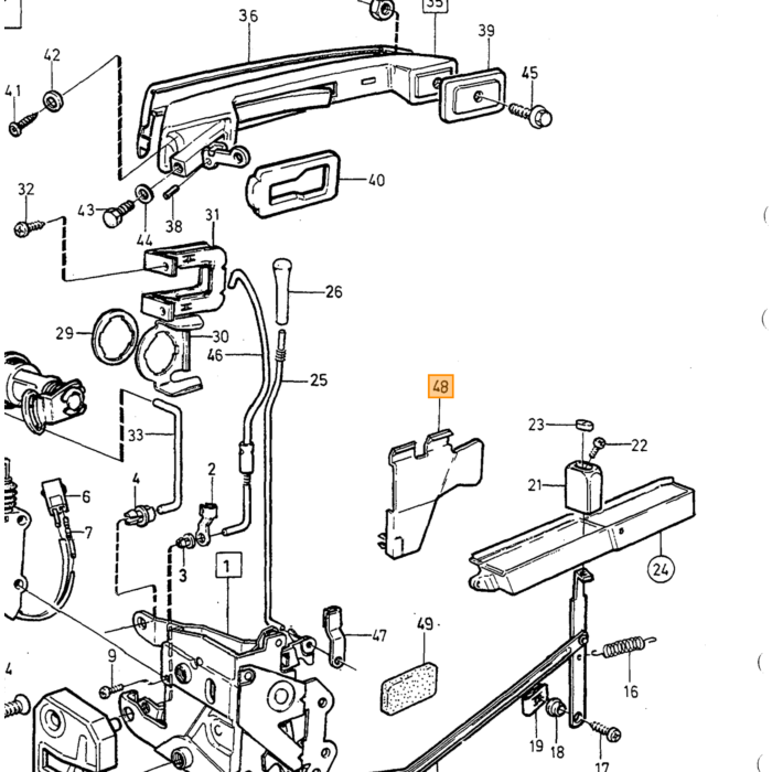 Volvo Protecting Casing  L.H. Volvo piece no 6848016