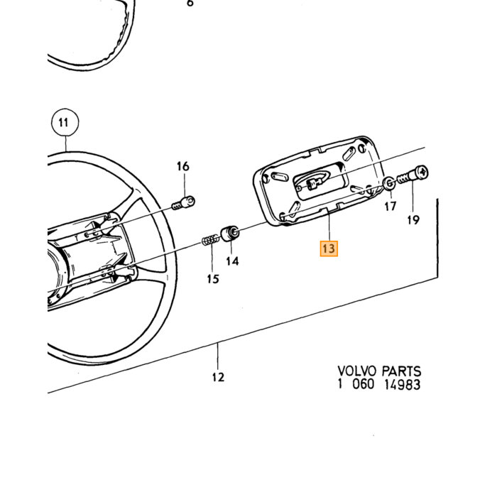 Volvo Parking Lamp Volvo piece no 686500