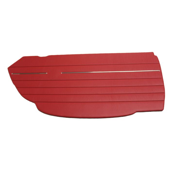 Volvo upholstery P1800S doorpanel right T red see part 691415 Volvo piece no 691416