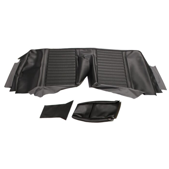 Volvo Housse de siège arrière Amazon 2 portes dossier noir 1965-1968 417 428-584 avec accoudoir peut être commandé avec 691472 Volvo piece no 691473