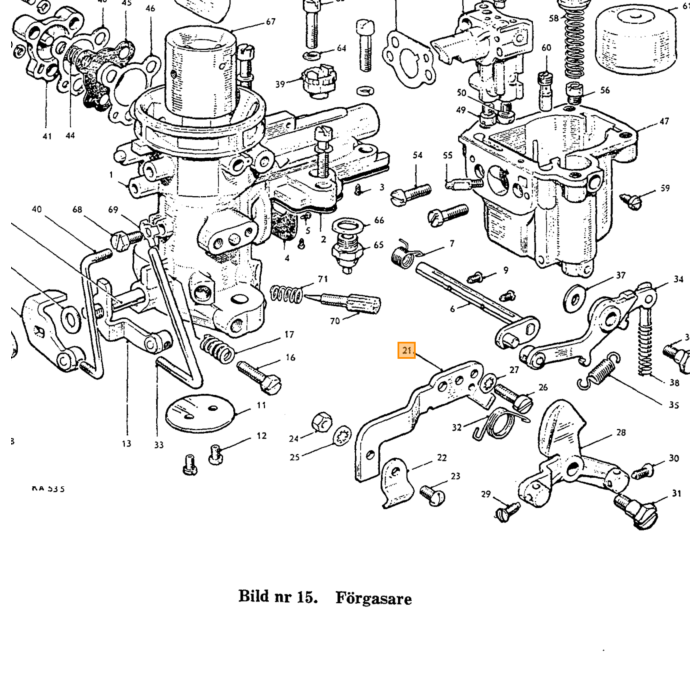 Volvo Maille filtrante pour pompe à essence AC B4B+B16+B18 Volvo piece no 73537