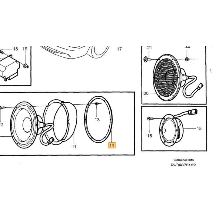 Volvo Gasket Volvo piece no 8611007