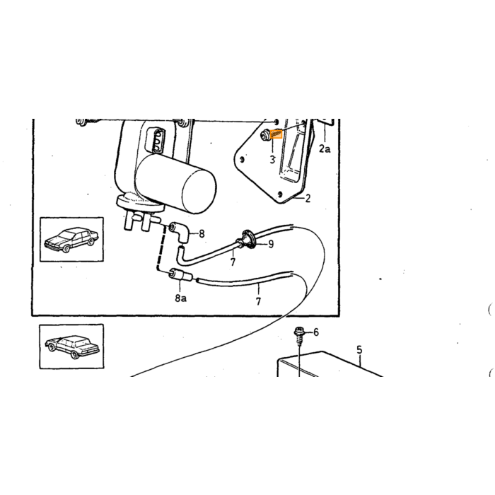 Housse de guide Volvo, pièce Volvo nr 9122003