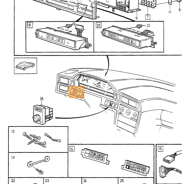 Volvo Engrenage VDO Compteur Kilométrique 12 dents Volvo 850 eu n USA version Volvo pièce nr 9128103 pour Volvo