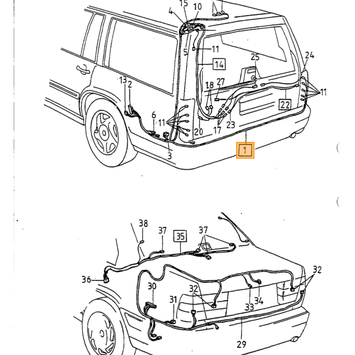 Faisceau de câbles Volvo, pièce Volvo n° 9128200