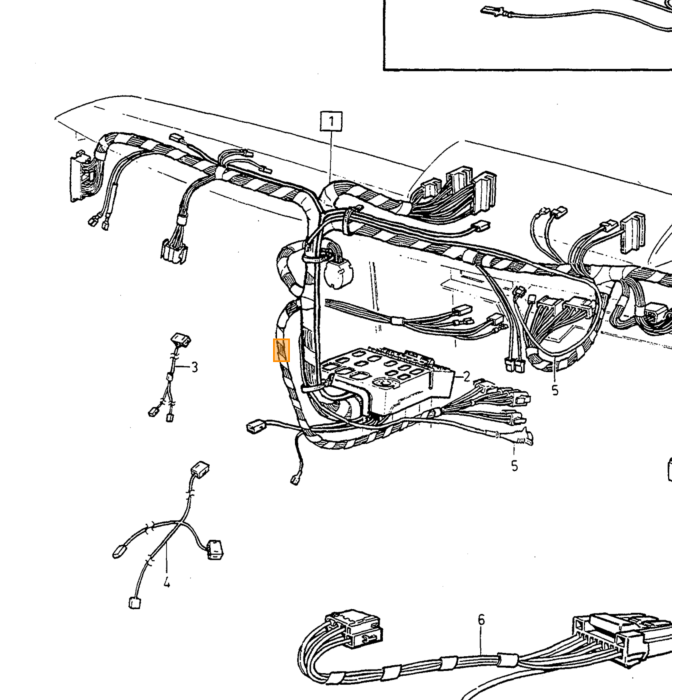 Faisceau de câbles Volvo, pièce Volvo n° 9130351