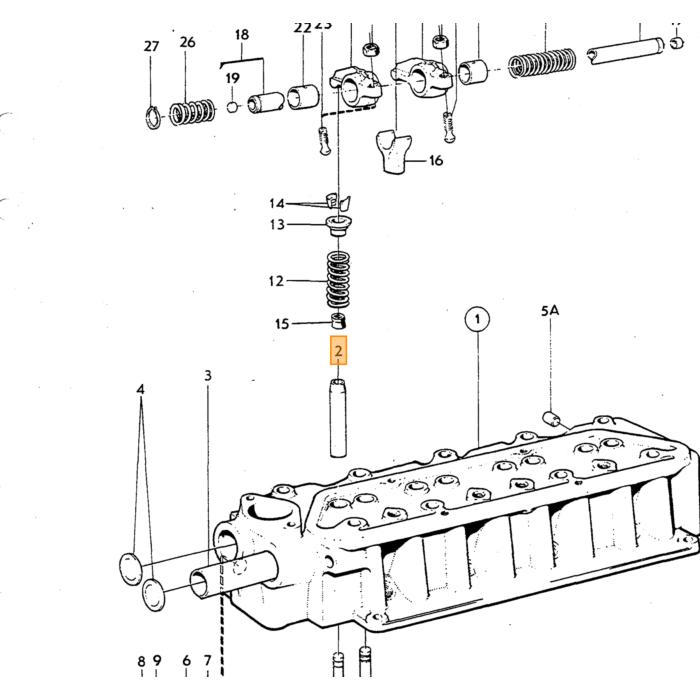 Joint de basculeur Volvo Simmerring pour B18+B20+B30, pièce Volvo n° 914456