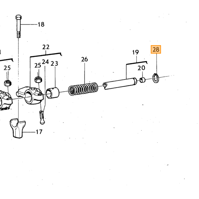 Joint de basculeur Volvo Simmerring pour B18+B20+B30, pièce Volvo n° 914456