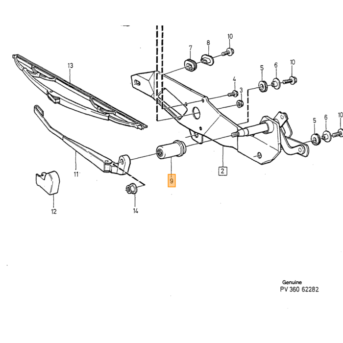 Clapet de ventilation Volvo pour type Volvo 740 760 780Volvo 850Volvo 940 960Volvo V70 (-2000)Volvo V70 XC (-2000) numéro de pièce Volvo 9151208