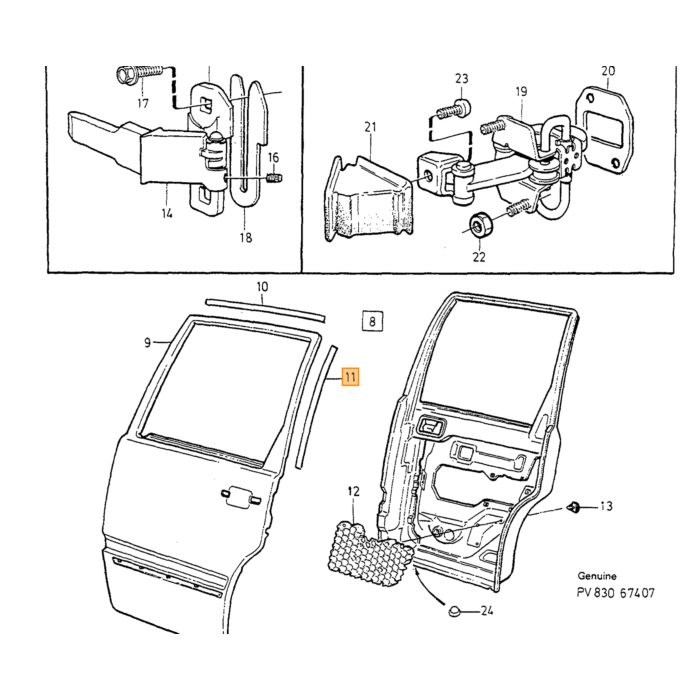 Coffre arrière Volvo, pièce Volvo numéro 9152416