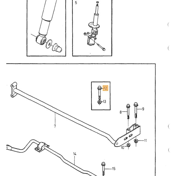 Extrémité de Stabilisateur Volvo AWD pour l'Arrière AWD 850 v70 c70 s70 xc70, Stabilisation de l'Essieu Arrière, Pièce Volvo numéro 9157313