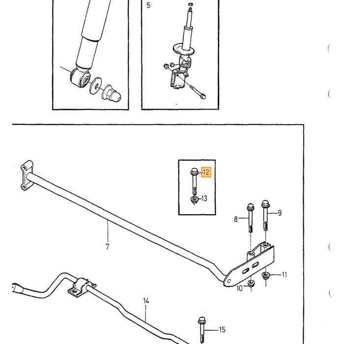 Extrémité de Stabilisateur Volvo AWD pour l'Arrière AWD 850 v70 c70 s70 xc70, Stabilisation de l'Essieu Arrière, Pièce Volvo numéro 9157313