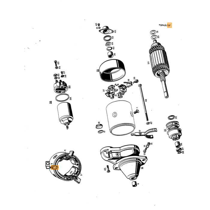 Volvo Caisse charnière palette PV444+PV544 pour limitation Volvo piece no 91693