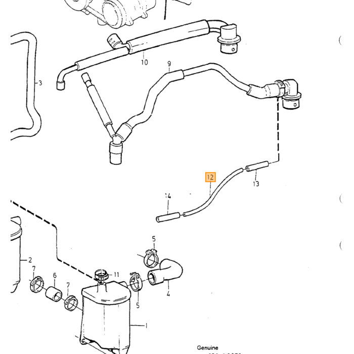 Tuyau d'air frais Volvo, pièce Volvo numéro 9183897