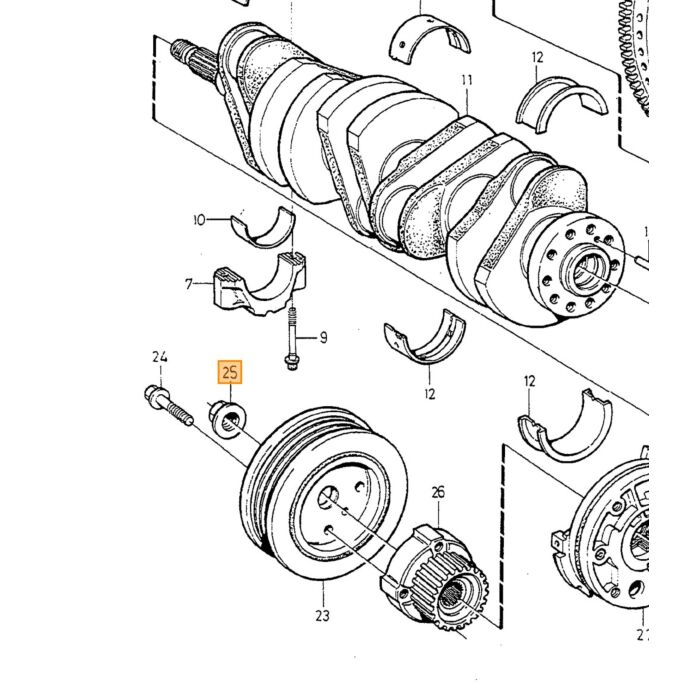 Volvo Vis de Culasse Diesel Volvo 200 - 700 - 900 - 850 - S70 - V70 - S80 Volvo piece no 9186535