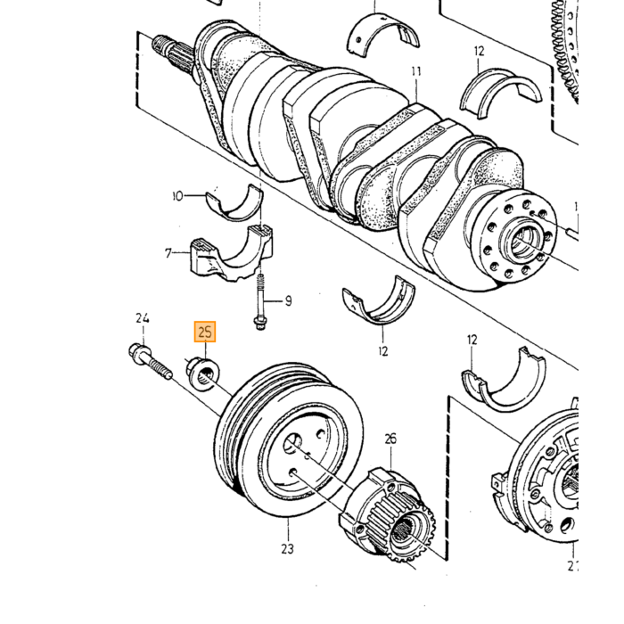 Volvo Vis de Culasse Diesel Volvo 200 - 700 - 900 - 850 - S70 - V70 - S80 Volvo piece no 9186535