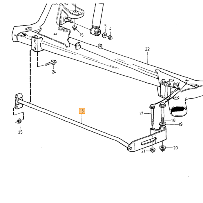 BARRE ANTI-ROULIS Volvo, pièce Volvo nr 9191494