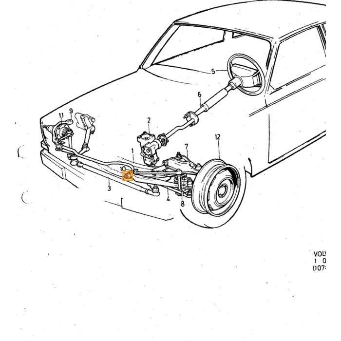 Vis hexagonale Volvo type Volvo 140Volvo 164Volvo PV544 P210 Duett : pièce Volvo numéro 942338