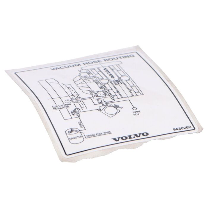 Autocollant Volvo, pièce Volvo numéro 9430262
