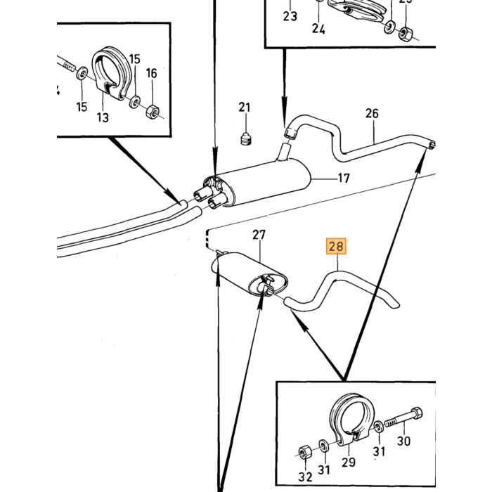 Volvo Tige d'accélérateur pour carburateur Stromberg Amazon+140 Volvo piece no 943315