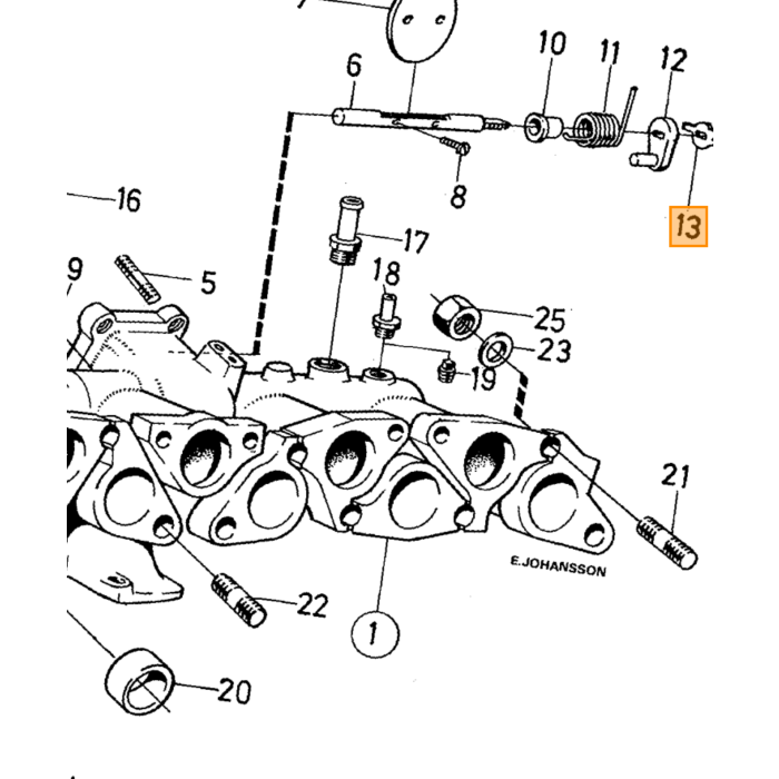 Pièce Volvo slot revet numéro de pièce Volvo 943780 pour Volvo
