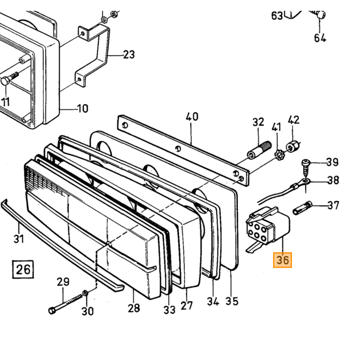 Faisceau de câbles Volvo à gauche, pièce Volvo n° 9442286
