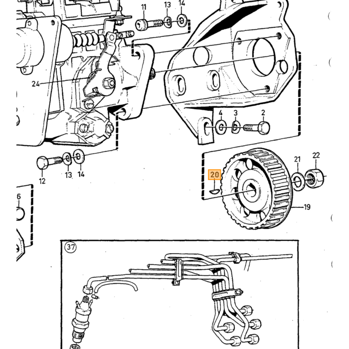 Volvo Manchon fileté pour filtre pour Volvo Volvo piece no 946239