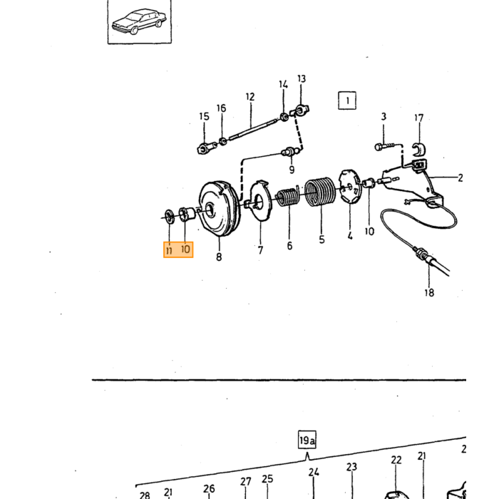 Support de tête sphérique de barre de gaz Volvo 120 130 220 200 300 700 900 P1800 P1800ES PV, numéro de pièce Volvo 946704