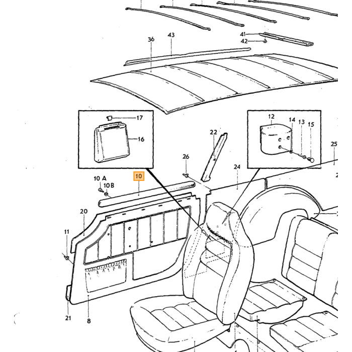 Volvo Bouton poussoir voir 94947 Volvo piece no 94944