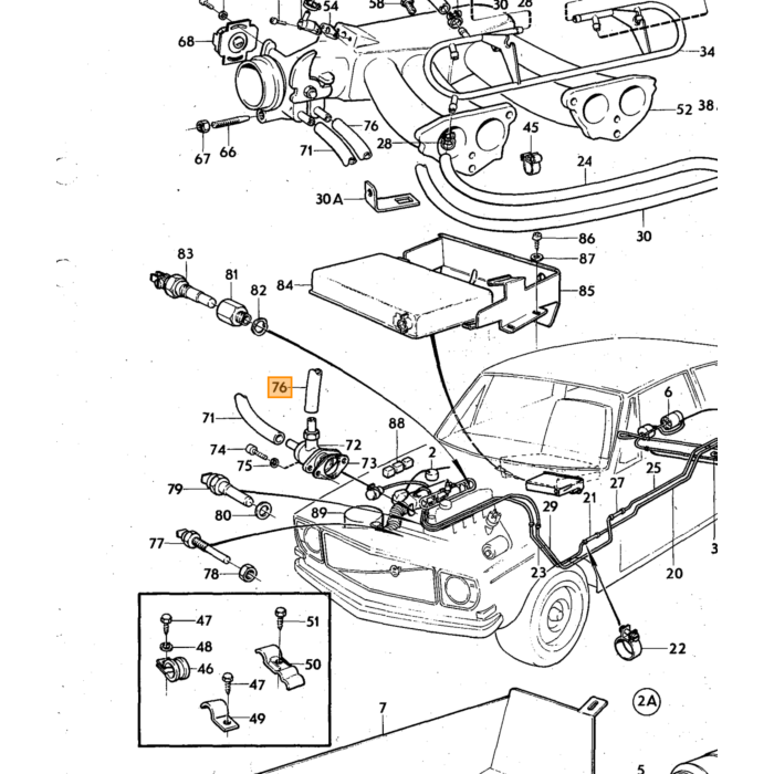 Volvo Visser le mamelon de starter SU etc div Volvo piece no 950003