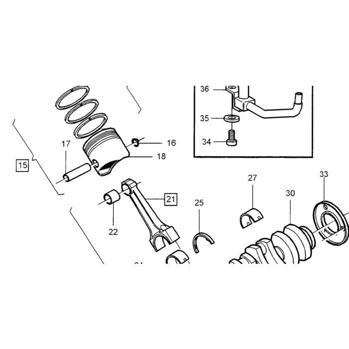 PIN Volvo, pièce Volvo numéro 950543