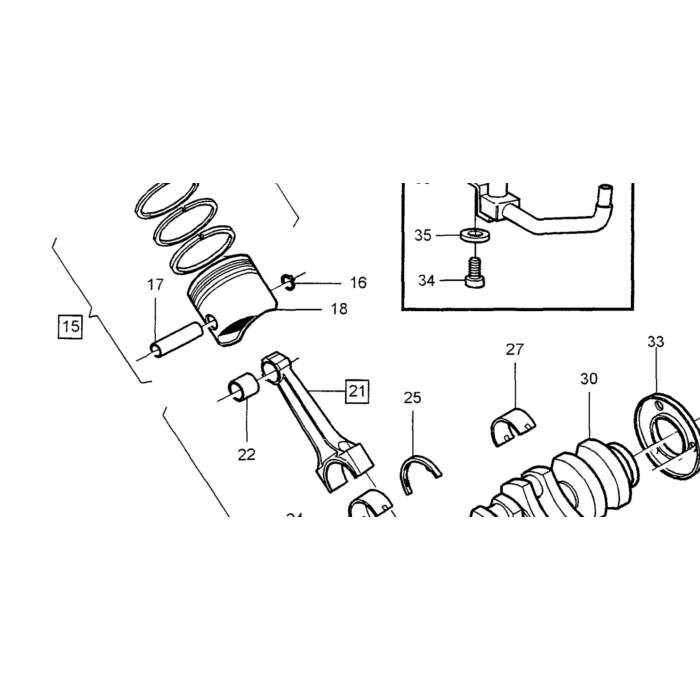 PIN Volvo, pièce Volvo numéro 950543