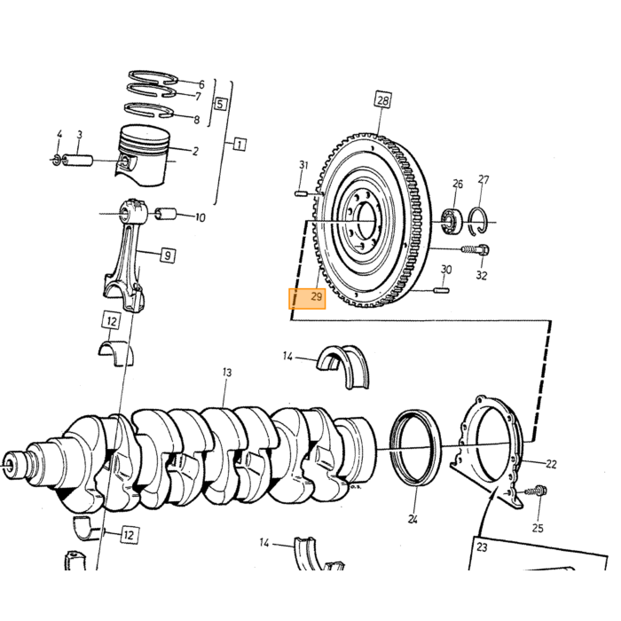 PIN Volvo, pièce Volvo numéro 950543