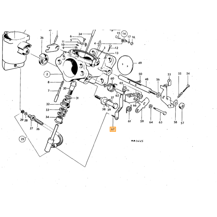 Volvo Parker 19mm (y compris feu clignotant PV Volvo piece no 955123