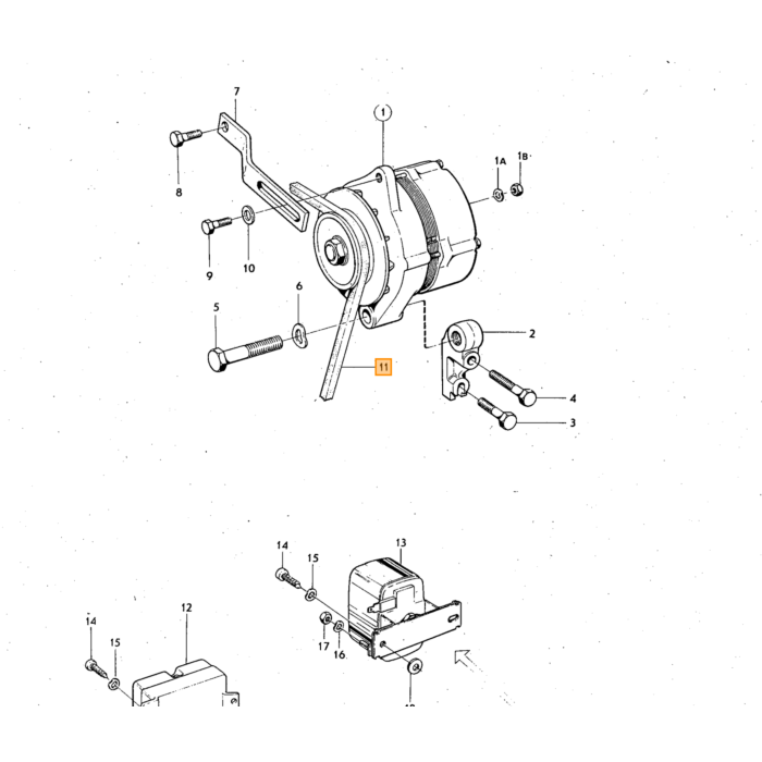 Volvo Ressort de frein universel Volvo Classic 1/2 pouce 13x21x2 5 Volvo pièce nr 955924