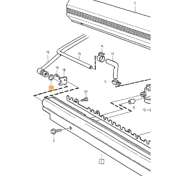 Volvo Anneau en caoutchouc ligne d'anneau essence 850/S70/V70/XC70/S40/V40/C30/V50/C70/S60/V60/XC60/S80/XC90 vert Volvo piece no 968007