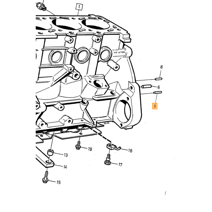 Vis de hexagone Volvo typeVolvo 240 : type de moteurVolvo 340 360 : type de moteurVolvo 740 760 780 : type de moteurVolvo 940 960 : type de moteur Volvo pièce nr 970908 pour Volvo