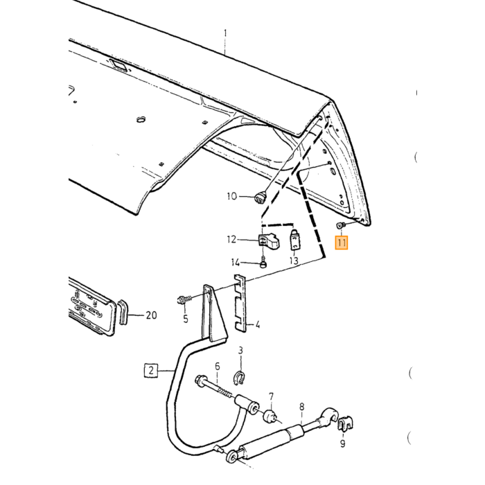 Pièce Volvo, prise Volvo numéro de pièce 974682