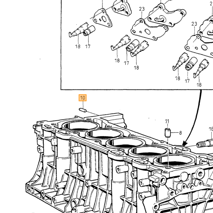 Pince à sertir Volvo 28 5 x 7 x 0 6 mm, numéro de pièce Volvo 976559
