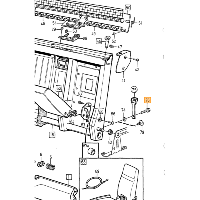 Vis de bride Volvo, pièce Volvo n° 979932