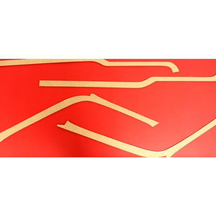 Volvo Garniture 445 Montant B gauche rouge 215-153 217-154 Volvo piece no 98718