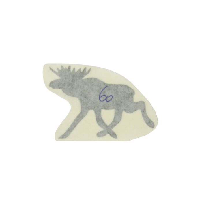 Sticker Eland zwart 60mm