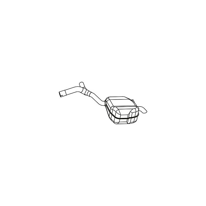 Einddemper links achterste demper 2WD Volvo V70  2008+ S80 2006+