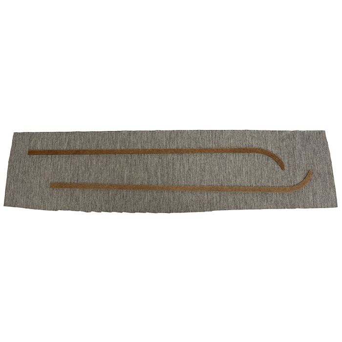 Bekleding PV444 B stijl rechts rood/grijs type AS-HS 1951-1955 93 107 ZIE SET nr 95040