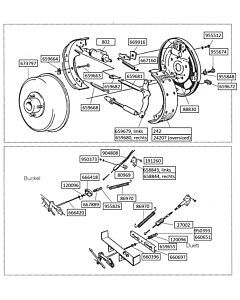 Produit arrière rem pour Volvo PV544