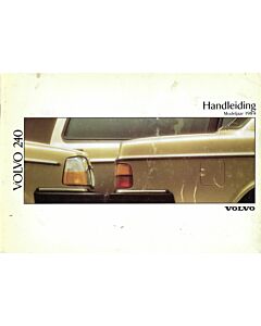 Manuel Volvo 240 1989 en néerlandais
