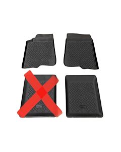 Volvo Set de tapis 240+260 plastique noir set 4 pcs) tapis neige/boue Volvo piece no 750751580