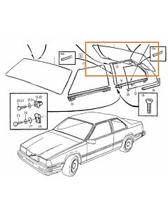 Achterruit volvo 780 met verwarming