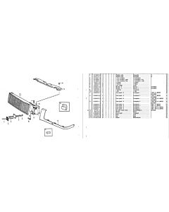 Klem Volvo montage grille motorkap 240 260 262 245 265 74 760 940 960 V90 S90 niet meer leverbaar